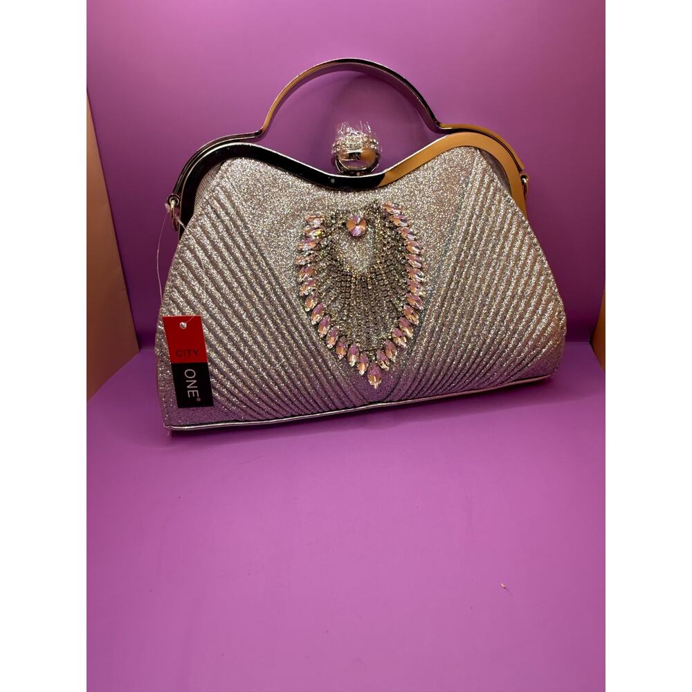 City One Sparkle Purse New With Tags Evening Party Handbag